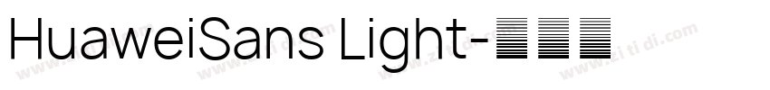 HuaweiSans Light字体转换